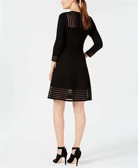 Calvin Klein Petite Illusion A Line Dress Macys