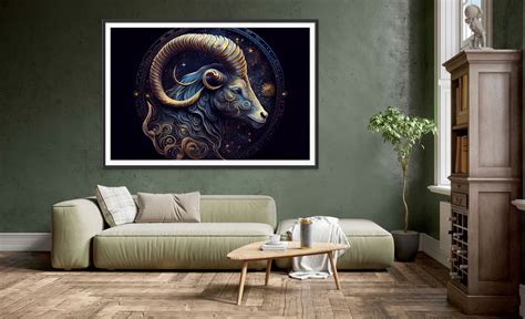 Ascend to Greatness with our Capricorn Zodiac Sign Art Print