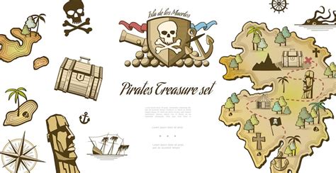 海賊 地図のベクトル - 無料の高品質ベクトルを Freepik からダウンロード | Freepik