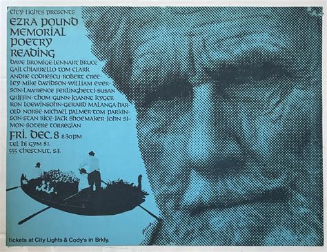 Ezra Pound Memorial Poetry Reading Poster – Poster Museum