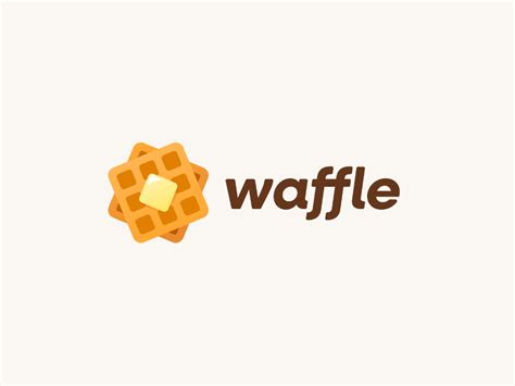 Waffles Waffle Iron Elements Of Art Typo Brownies Logo Design