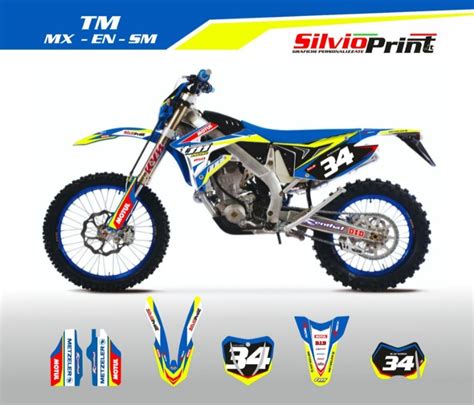 Grafiche MX Adesivi Per Motocross Enduro TM RACE MX EN SM