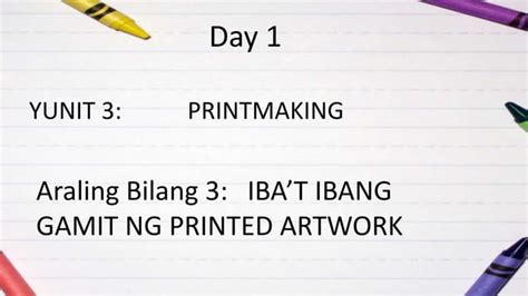 Mapeh 5 Arts Ppt Q3 Aralin 3 7 Ibat Ibang Gamit Ng Printed