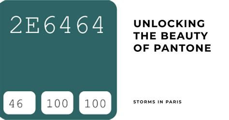 Storms in Paris Color Code: Unlocking the Beauty of Pantone