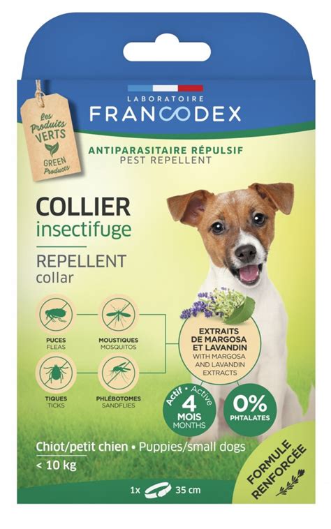 Francodex Collier Antiparasitaires Insectifuge Efficace Mois