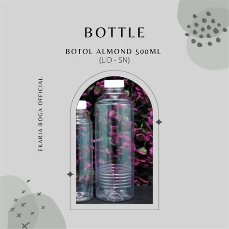 Jual BOTTLE BOTOL PLASTIK BOTOL MINUMAN BOTOL ALMOND 500ML 250ML