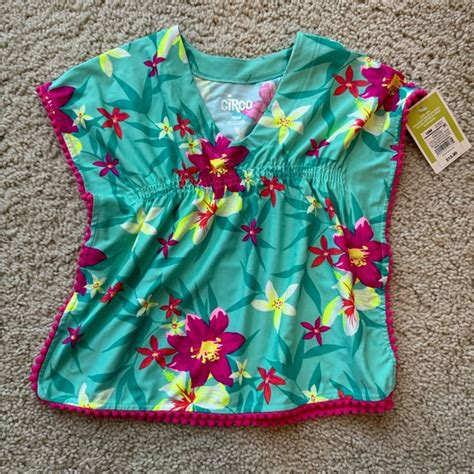 Circo Swim Nwt Circo Girls Hawaiian Print Swim Coverup Poshmark