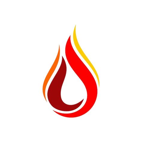 Premium Vector | Swoosh element red flame logo template illustration ...