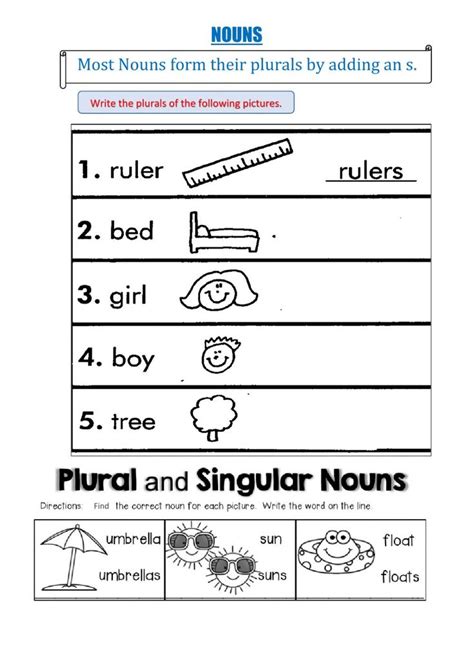 Singular And Plural Nouns Ficha Interactiva Nouns Worksheet Plural Nouns Worksheet Plurals