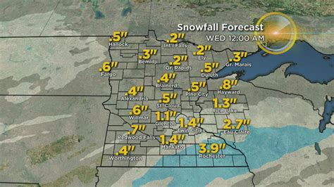 Minnesota Weather 2 Rounds Of Snowfall Headed For Metro Cbs Minnesota