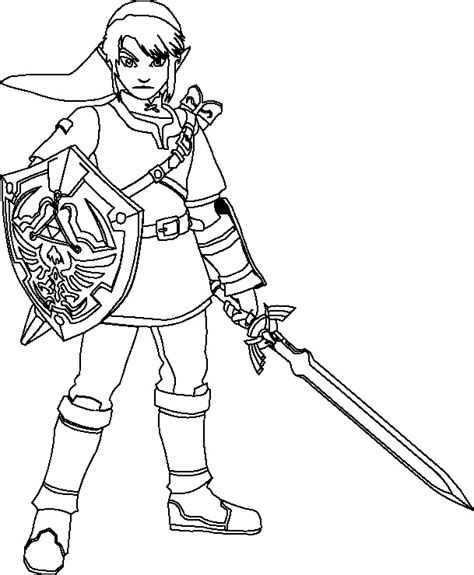 Coloriage The Legend Of Zelda Dessin Gratuit Imprimer