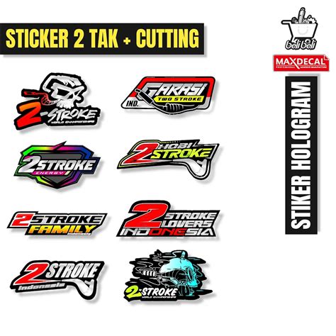 Jual Sticker 2 Tak Terbaru Sticker Two Stroke Viral Sticker Bebek