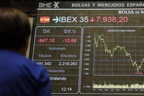 El Ibex 35 se desploma un 12 35 por el Brexit la mayor caída de su