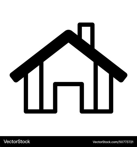 Black house icon on white background Royalty Free Vector