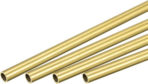 Uxcell Brass Round Tube 300mm Length 4mm Od 0 5mm Wall Thickness Seamless Straight