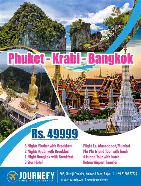 Phuket Krabi Bangkok June July August September Nights Days