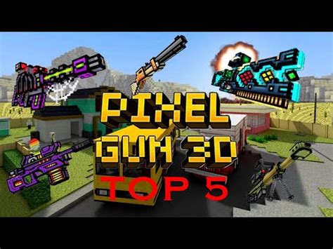 Top 5 Best Snipers For 3 Cat Spam Pixel Gun 3D YouTube