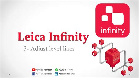 Leica Infinity 3 Adjust Level Lines Youtube