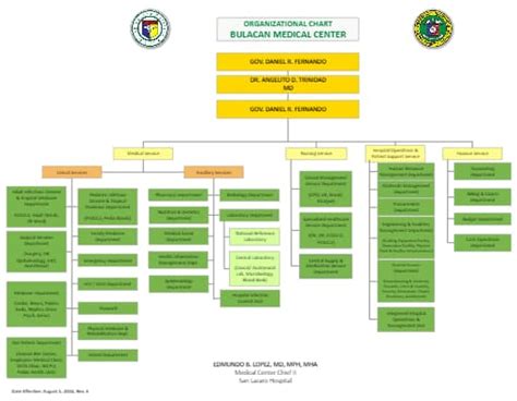 Medical Center Org Chart EdrawMax Templates