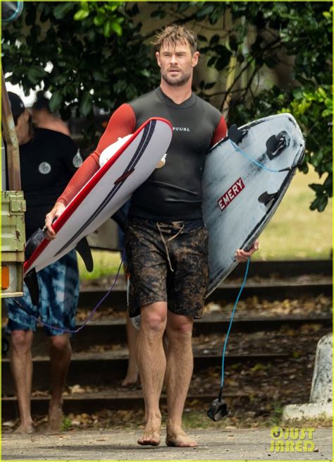 Chris Hemsworth Looks Ripped In New Shirtless Photos From A Surf Day In