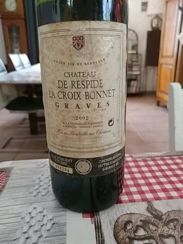 Ch Teau De Respide La Croix Bonnet Graves Rouge Vivino Us