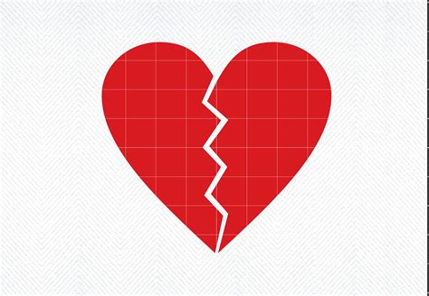 Broken Heart Svg Broken Heart Png Broken Heart Vector Etsy