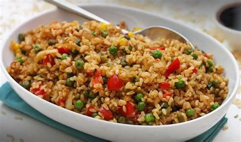 Arroz Integral Con Verduras Saludable