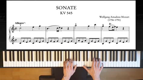 Tutorial Mozart Piano Sonata No 16 In C Major 1st Mvt K 545 Youtube