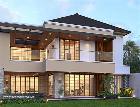 Desain Tampak Belakang Rumah Modern 2 Lantai Ibu Snt Di Purwokerto