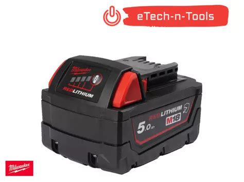 MILWAUKEE M18B5 REDLITHIUM 18 V 5 0 Ah Li Ion Akku 5Ah EUR 87 65