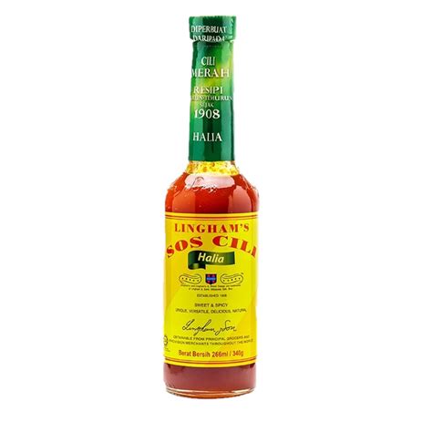 Lingham S Chilli Sauce Extra Hot Thai Garlic Ginger Original JB