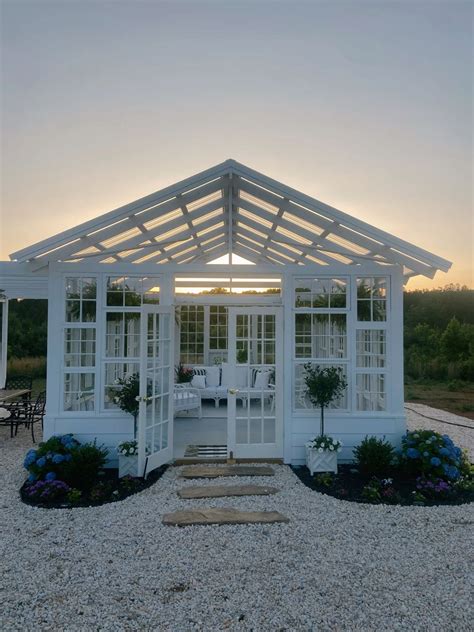 Dreamy Glass House | Glass Green House Summer Nights
