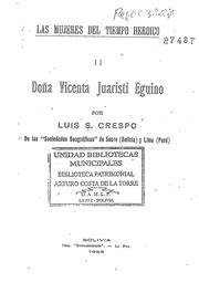 Doña Vicenta Juaristi Eguino Luis S Crespo Free Download Borrow