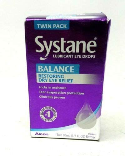 Systane Balance Schmiermittel Augentropfen Doppelpack Zwei 10 Ml