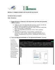 ACT 2 MOD 5 HOJAS DE CÁLCULOS pdf MODULO 5 MANEJO BÁSICO DE HOJAS