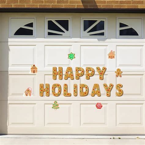 Magnetic Christmas Garage Door Decorations Merry Christmas