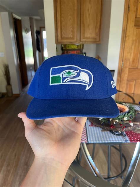 New Era Seattle Seahawks Vintage Logo Fitted Hat | Grailed