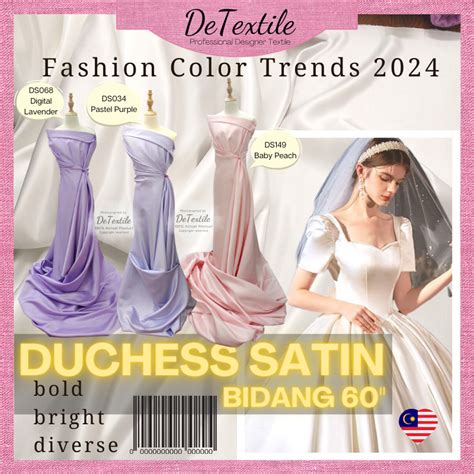 Detextile Heavy Premium Duchess Satin Bridal Satin Fabric For Wedding