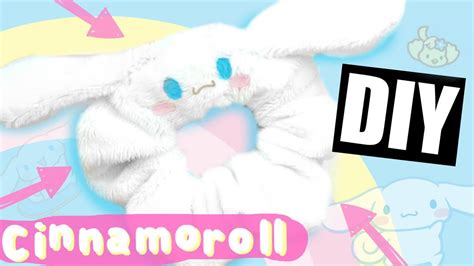 DIY kawaii scrunchie *Cinnamoroll* ITS SO FLUUUFFY - YouTube