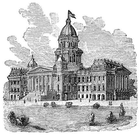 Illinois State Capitol Illustrations, Royalty-Free Vector Graphics & Clip Art - iStock