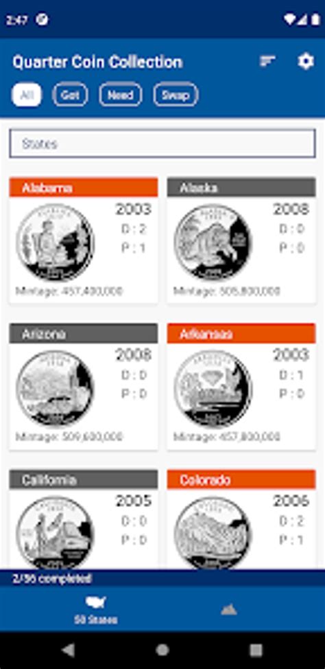 Quarter Coin Collection for Android - Download