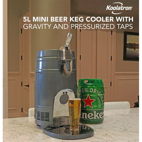 Koolatron 5L Mini Keg Beer Cooler 110V AC 12V DC W/ Dual, 40% OFF