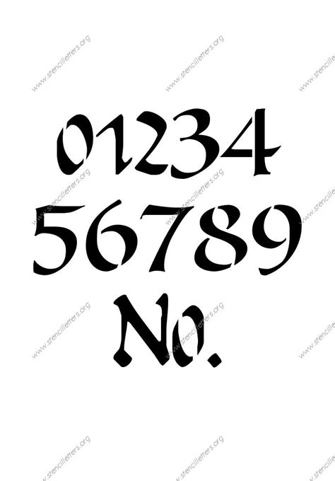 Calligraphy Penmanship Letter Stencils Numbers And Custom Made To Order