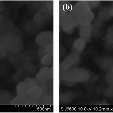 SEM Images Of A Untreated Hematite And B Plasma Treated Hematite