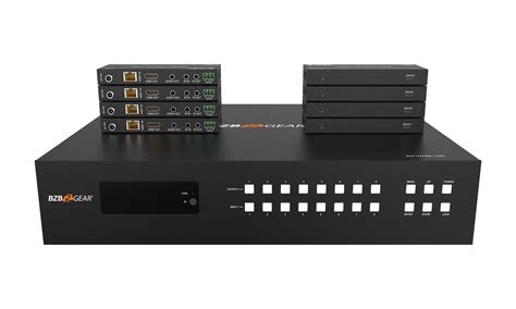 Bzbgear X K Uhd Gbps Hdmi And Hdbaset Matrix Switch With Bi