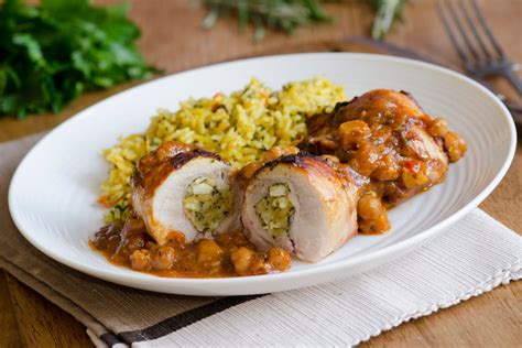 Muslos de pollo rellenos sin hueso Recetín