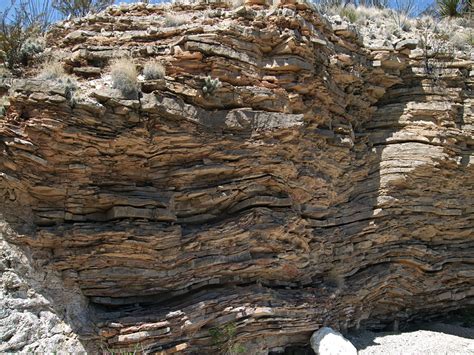 Thin rock layers: Dog Canyon and Devil's Den, Big Bend National Park, Texas