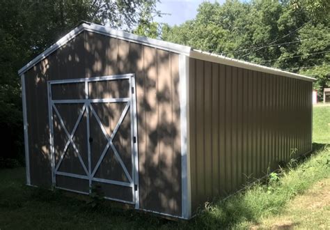 12x24 A-Frame Metal Shed for Sale in Arkansas | Stock #1754