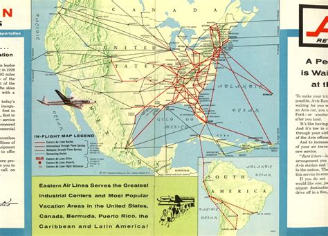 Eastern Airlines Route Map