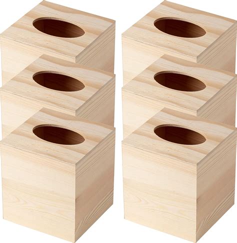 Amazon Unfinished Wooden Tissue Box By Make Market Ready To